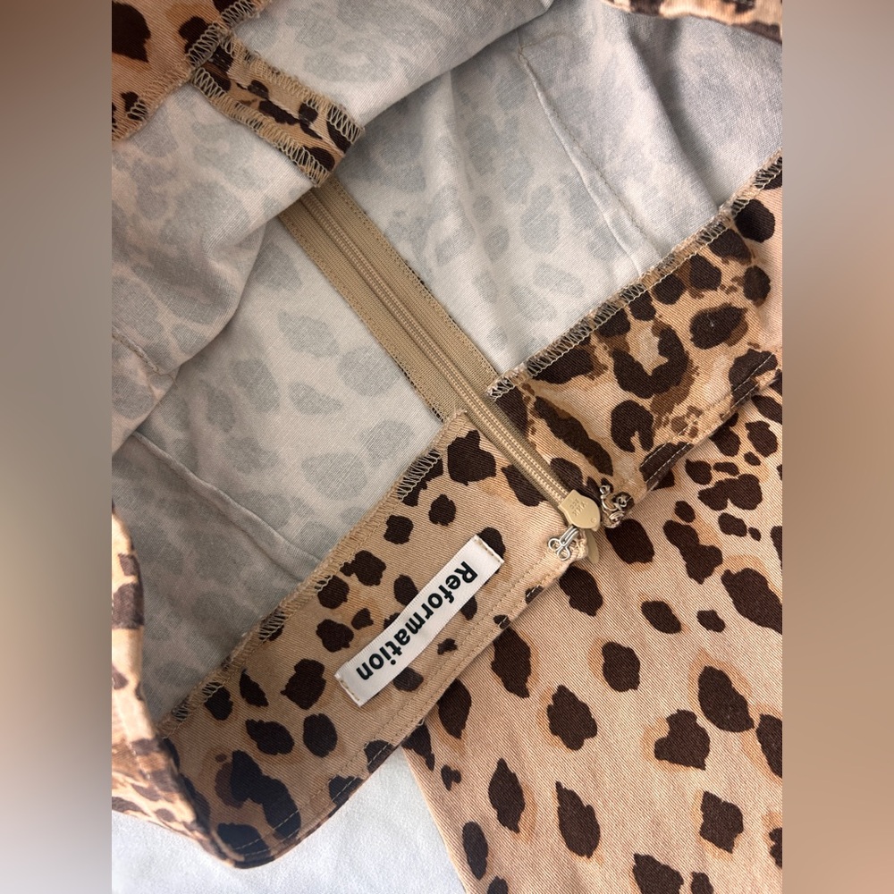 Reformation Animal Print Trousers - Picture 6 of 6